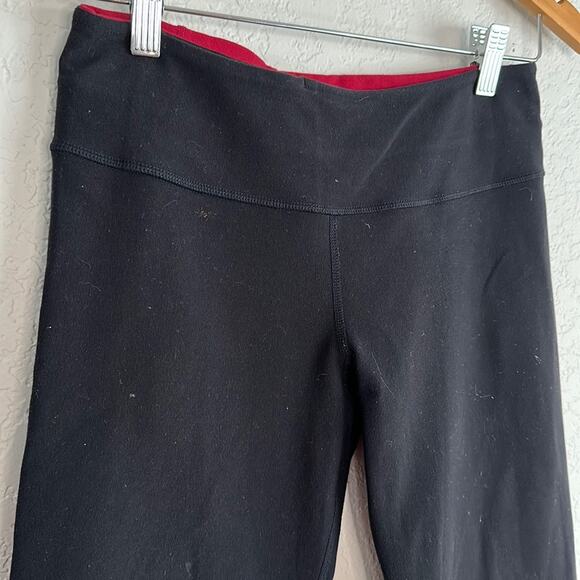 Lululemon Black Crop Leggings Size 6 Inseam 17" Loungewear Y2K - Picture 2 of 6